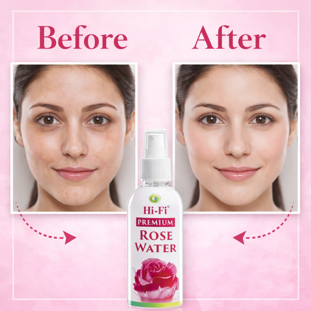 Hi-Fi Premium Rose Water Spray 100ml MRP-50/- (Pack of 3) - Image 5