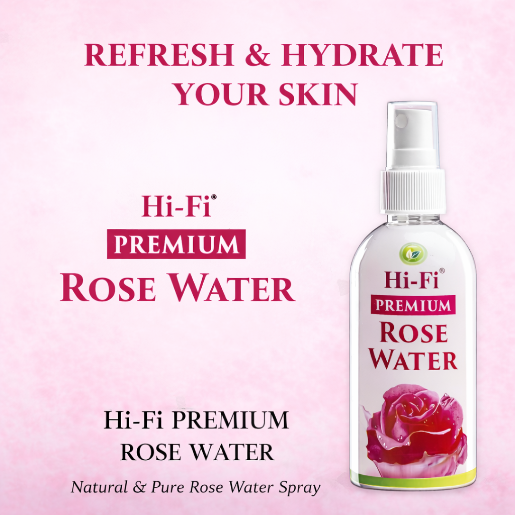 Hi-Fi Premium Rose Water Spray 100ml MRP-50/- (Pack of 3) - Image 2