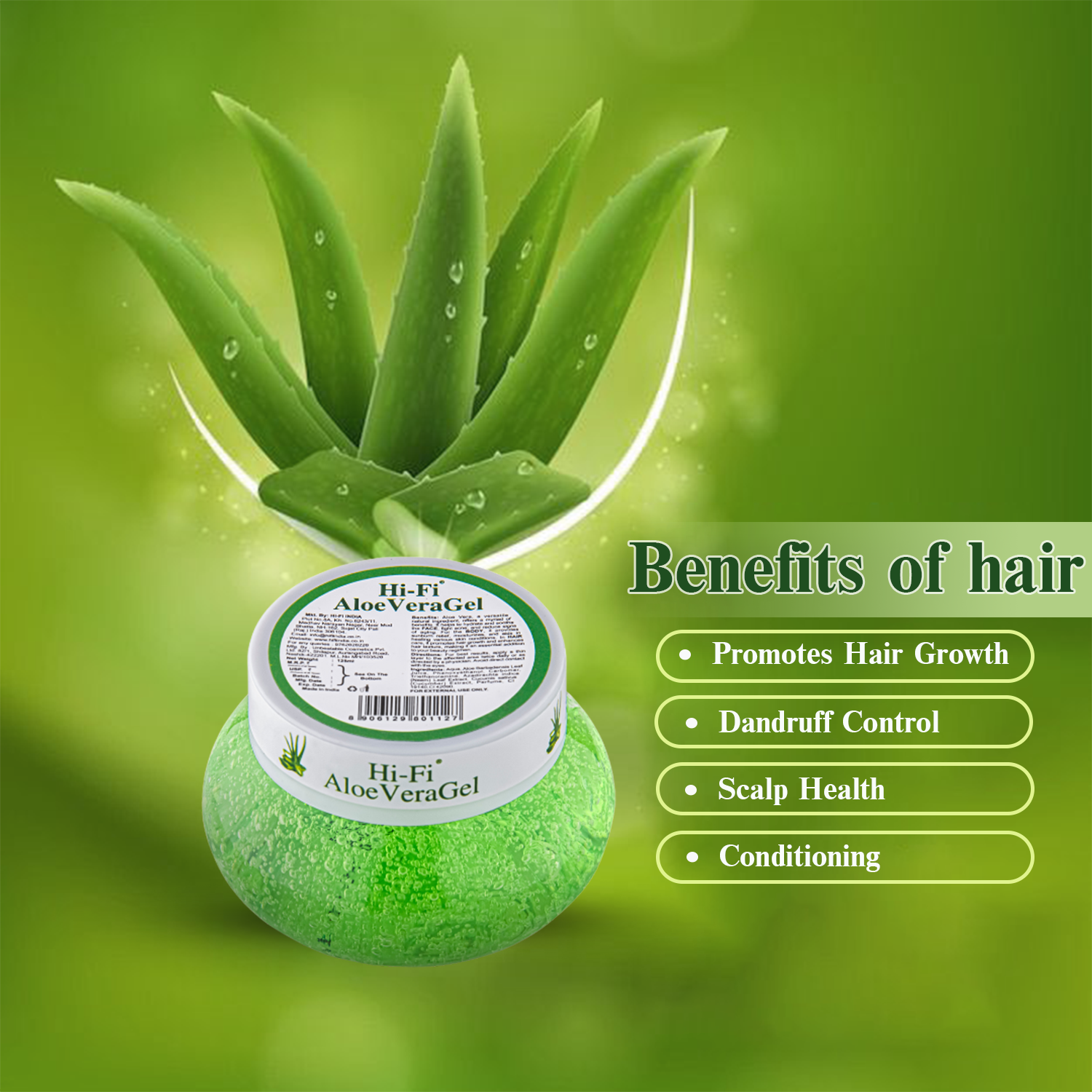 Hi-Fi Aloe Vera Gel 125 gm MRP-120/- - Image 4