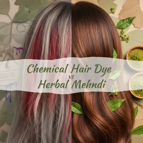 Chemical Hair Dye vs Herbal Mehndi