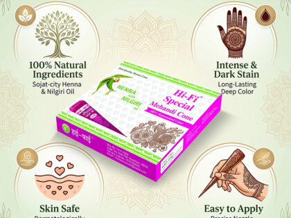 Natural Henna Mehendi Cone for Dark Stain
